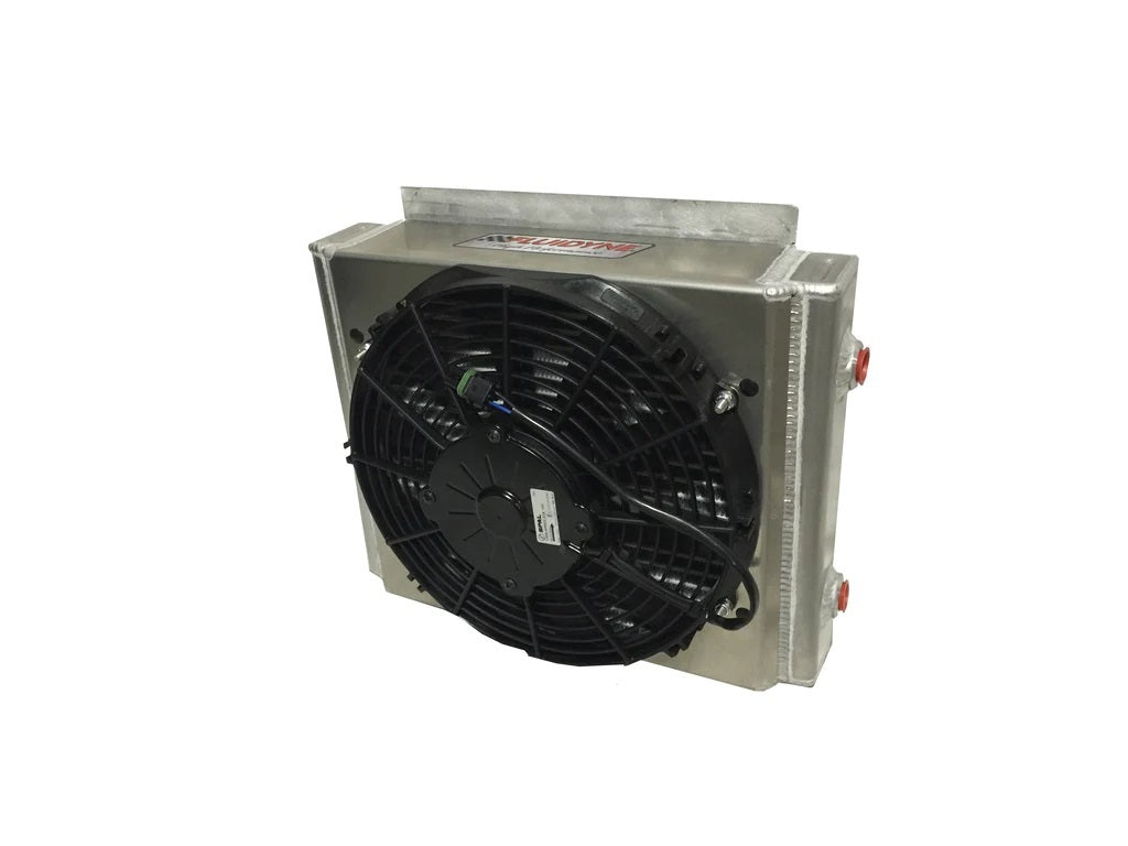 Fluidyne Enduro Transmission Cooler and Fan - 16 x 13.563 x 6.375 in
