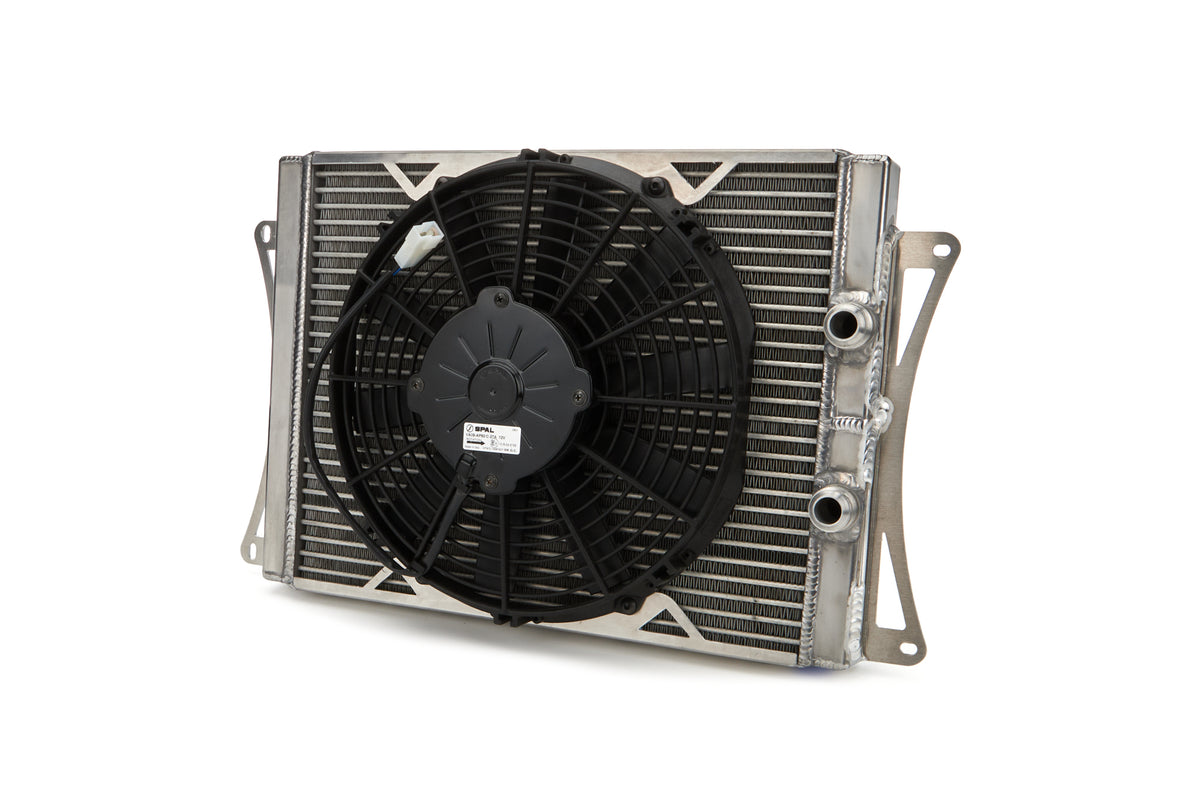 Fluidyne Super Late Model Oil Cooler and Fan - 17.5 x 12 x 1.25 in