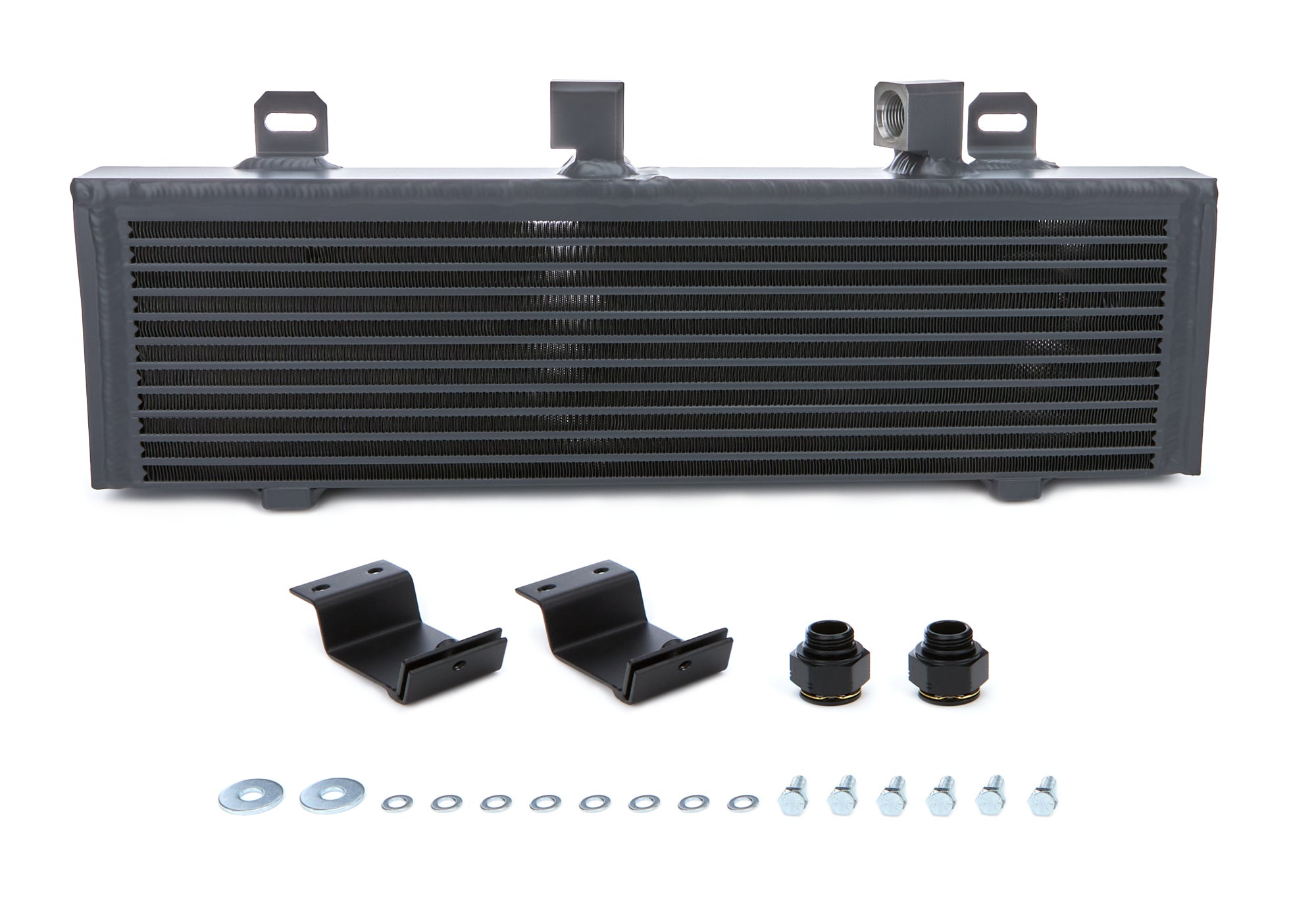 Fluidyne Transmission Cooler - 21 x 8 x 4 in - Gray - GM Duramax - GM Fullsize Truck 2017-19