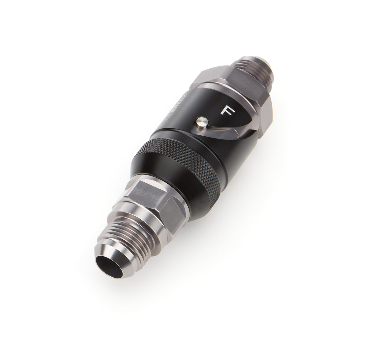 DeatschWerks Quick Disconnect Fitting Kit - Both Halves to 10 AN Male - Black / Silver