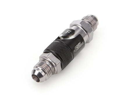 DeatschWerks Quick Disconnect Fitting Kit - Both Halves to 6 AN Male - Black / Silver