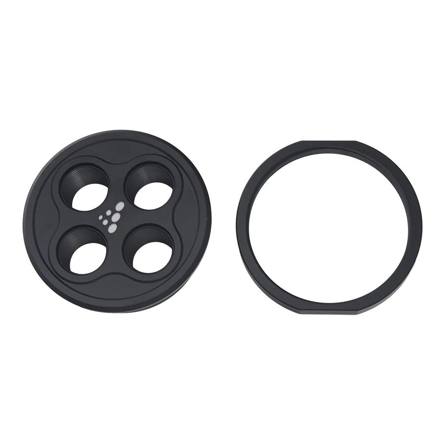 DeatschWerks Quad 10AN ORB Bulkhead Fitting - Black