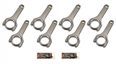 Dyer's H-Beam Connecting Rod - 6.000 in Long - Bushed - 7/16 in Cap Screws - Small Block Chevy (Set of 8) 6000NLSBCLJ7200A