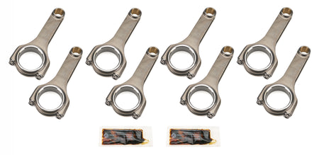 Dyer's H-Beam Connecting Rod - 6.000 in Long - Bushed - 7/16 in Cap Screws - Small Block Chevy (Set of 8) 6000NLSBCSJ7200A