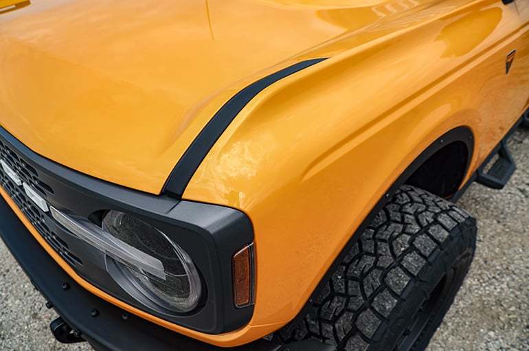 Dee Zee Aluminum Hood Hook Delete - Black - Ford Midsize SUV 2021