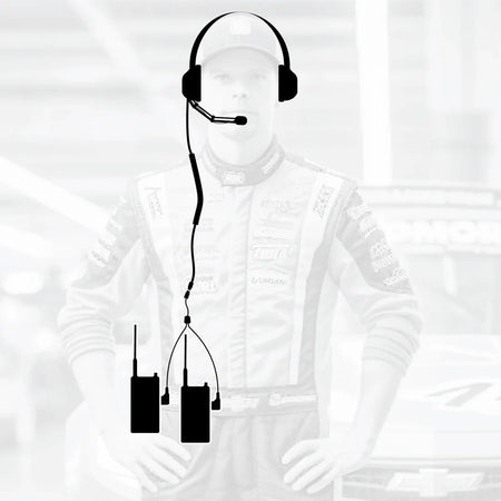 Rugged Radios RDH Digital Crew Chief Radio Package w/ H42 Spotter Headset - Single Radio - UHF - Safety Yellow CREW-RDH-U-HV