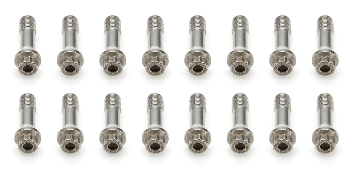 Eagle Connecting Rod Bolt Kit - 7/16 in Bolt - 1.4 in Long - 12 Point Head - ARP 8740 (Set of 16)