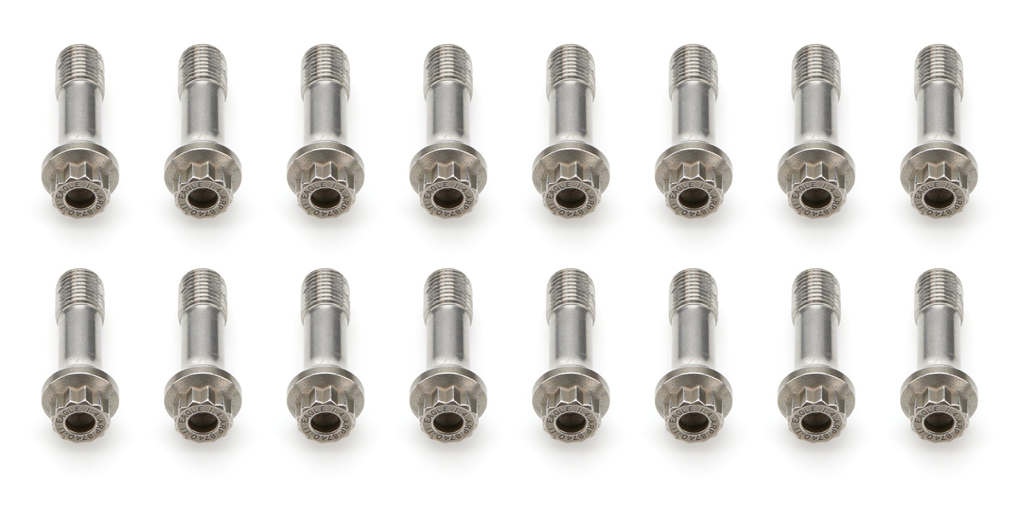 Eagle Connecting Rod Bolt Kit - 7/16 in Bolt - 1.4 in Long - 12 Point Head - ARP 8740 (Set of 16)
