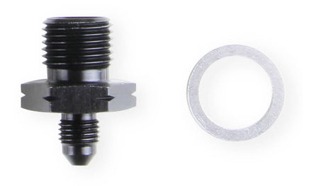 Earl's Straight 4 AN Male to 16 mm x 1.5 in Male Fitting - Black