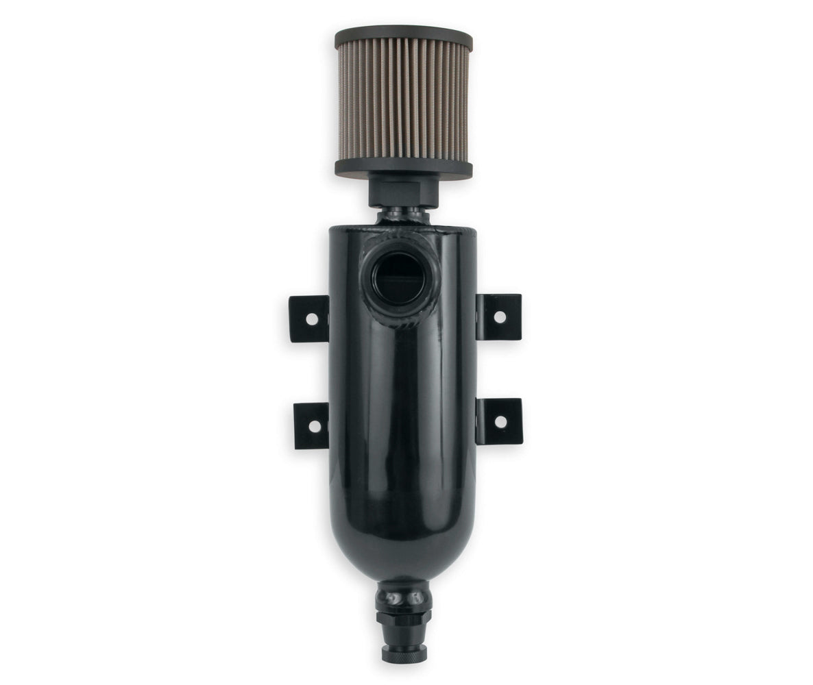 Earl's Bolt-On Breather Tank - 3.15 in Diameter x 13.25 in Tall - 0.75 Liter