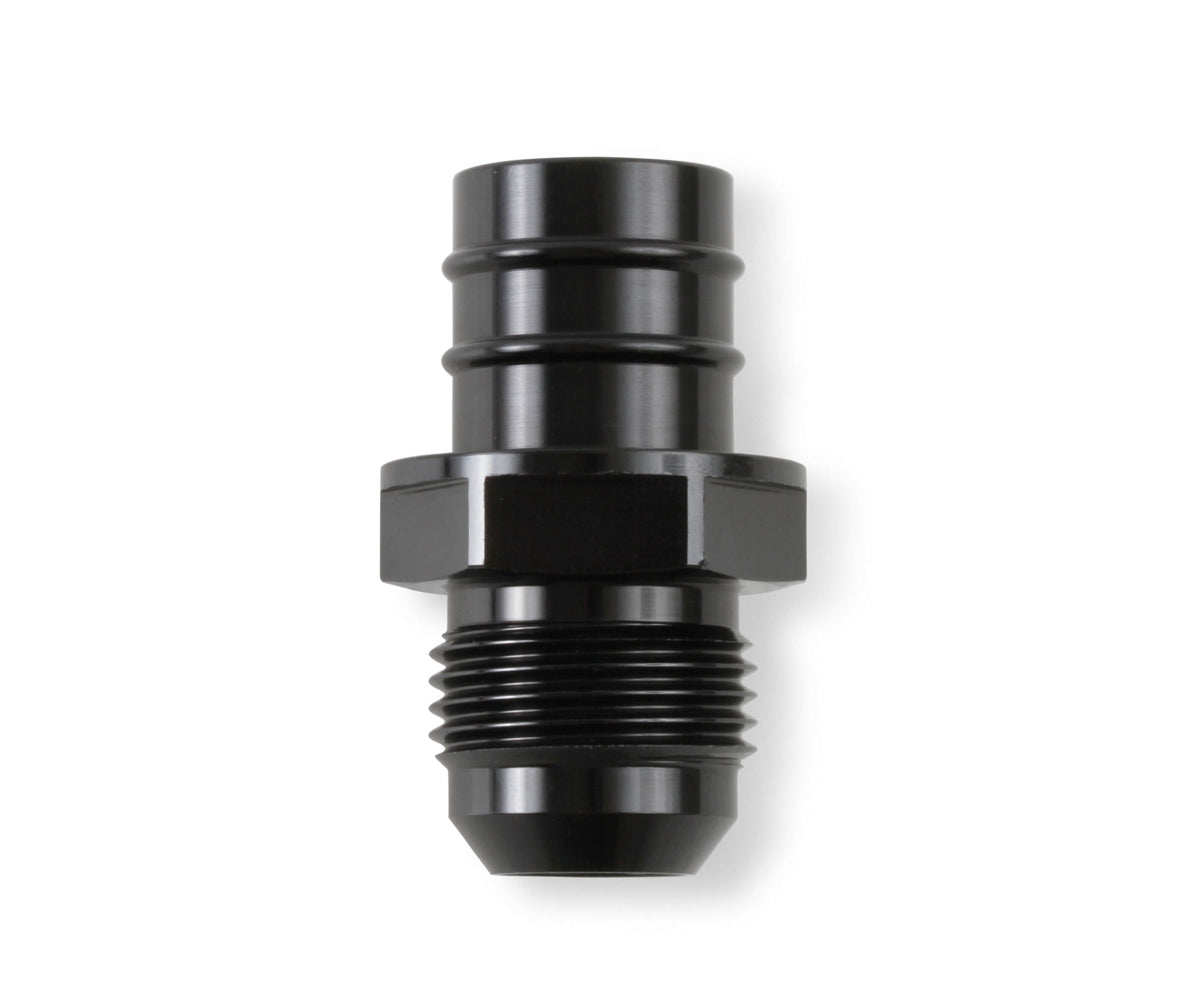 Earl's Straight 10 AN Male to 3/4 in PCV Male Fitting - Black