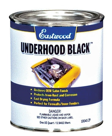 Eastwood Underhood Black Paint - Semi Gloss Black - 1 Qt. Can