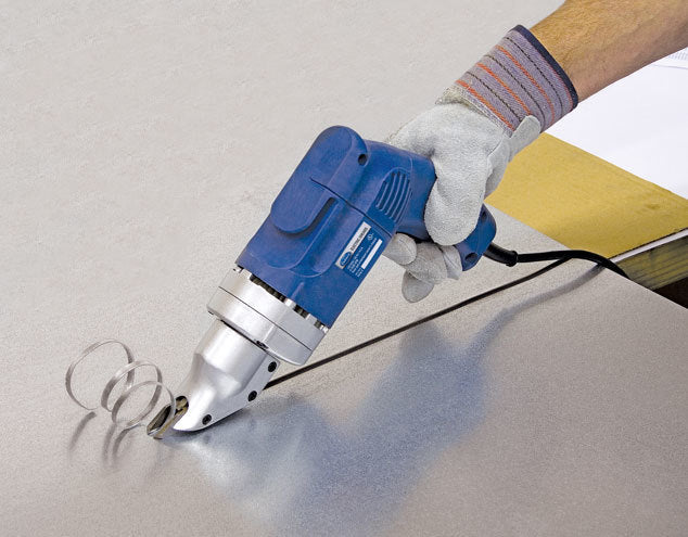 Eastwood Electric Metal Cutting Shears - Variable Speed - 18 Gauge Maximum - Blue