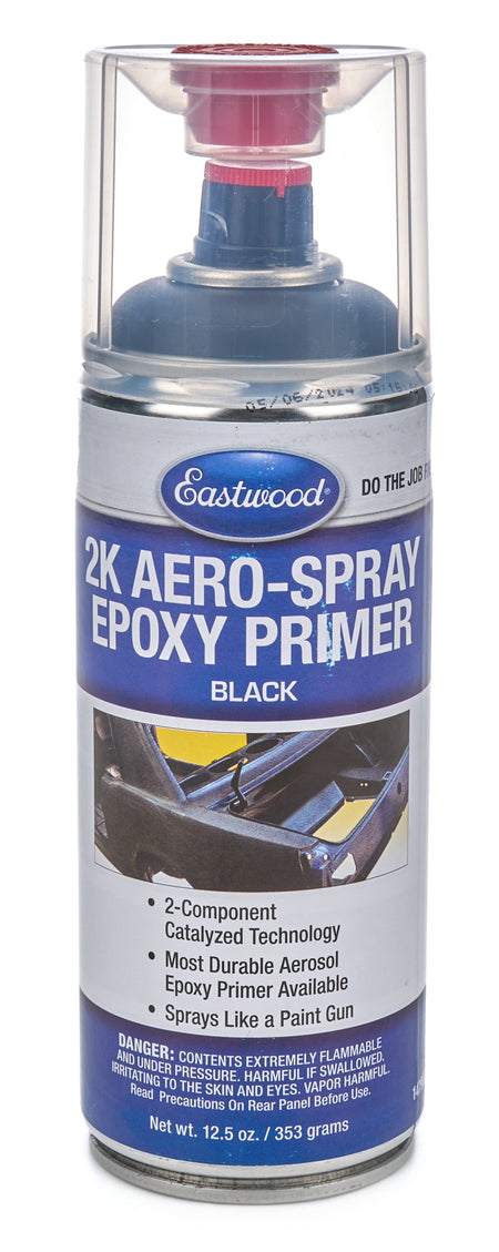 Eastwood 2K AeroSpray Epoxy Primer - Primer Black - 12 oz Aerosol