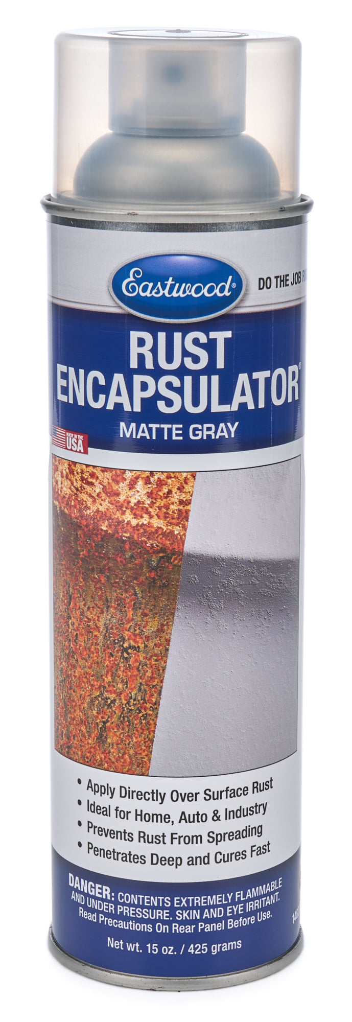 Eastwood Rust Encapsulator Paint - Safety Gray - 15 oz Aerosol