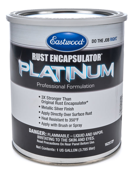 Eastwood Rust Encapsulator Platinum Paint - Metallic Silver - 1 Gallon Can