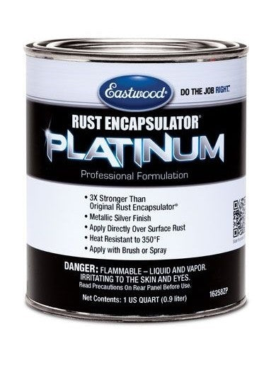 Eastwood Rust Encapsulator Platinum Paint - Metallic Silver - 1 Qt. Can