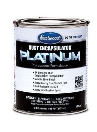 Eastwood Rust Encapsulator Platinum Paint - Metallic Silver - 1 Pt. Can