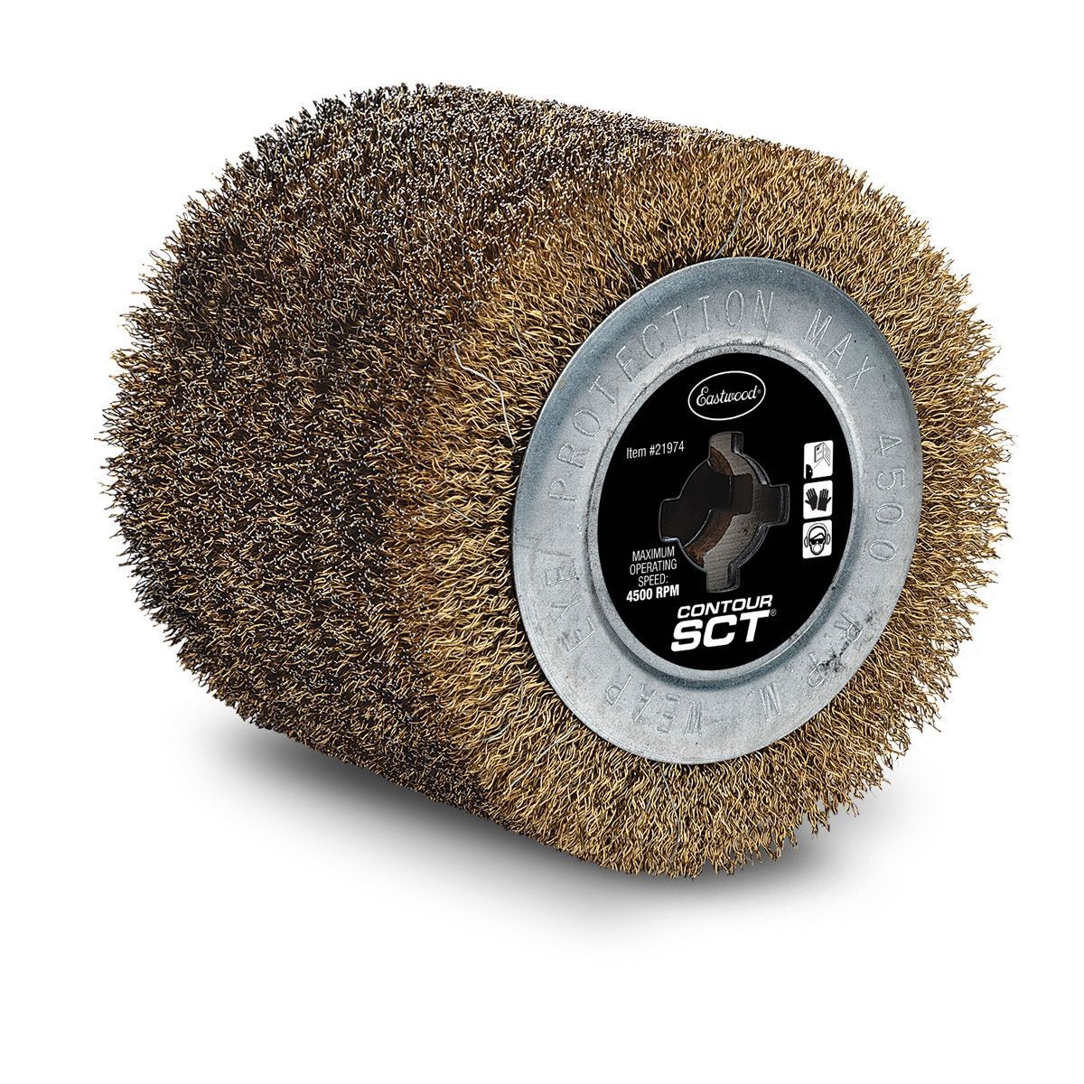 Eastwood Contour SCT Sanding Drum - 4.5 in OD - Steel Wire Brush