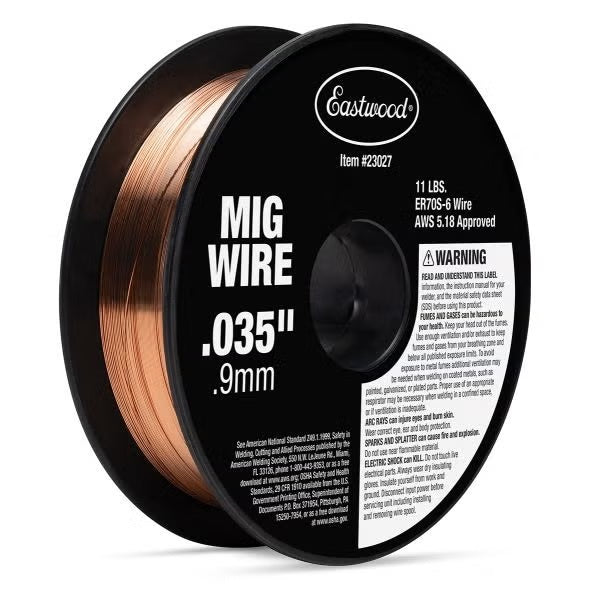 Eastwood 0.035 in Solid Core MIG Welding Wire - 8 in Spool - 11 lb