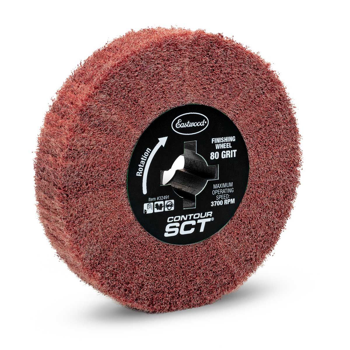 Eastwood Contour SCT Sanding Wheel - 4.5 in OD - 80 Grit