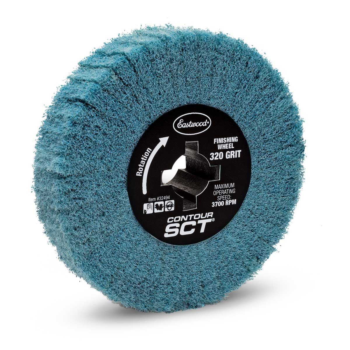 Eastwood Contour SCT Sanding Wheel - 4.5 in OD - 320 Grit