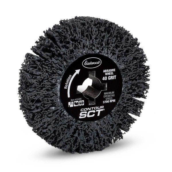 Eastwood Contour SCT Sanding Wheel - 4.5 in OD - 40 Grit