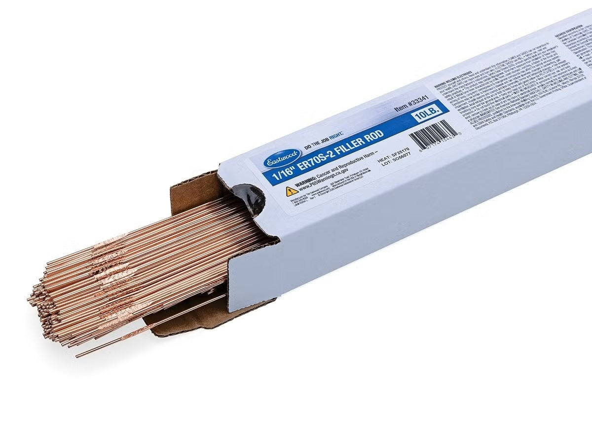 Eastwood ER70S-2 TIG Filler Rod - 0.063 in - 10 lb Box