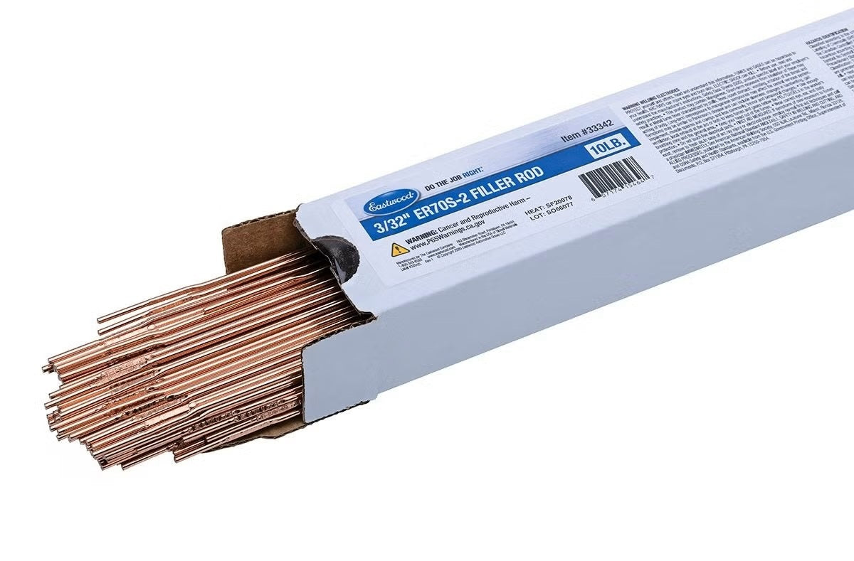 Eastwood ER70S-2 TIG Filler Rod - 0.094 in - 10 lb Box