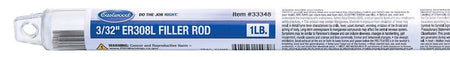 Eastwood ER308L TIG Filler Rod - 0.094 in - 1 lb Box