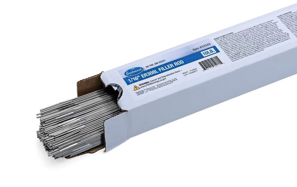 Eastwood ER308L TIG Filler Rod - 0.063 in - 10 lb Box