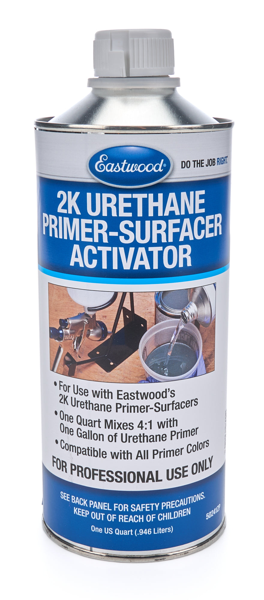 Eastwood 2K Urethane Primer-Surfacer Activator - Ceramic Urethane - 1 Qt. Can