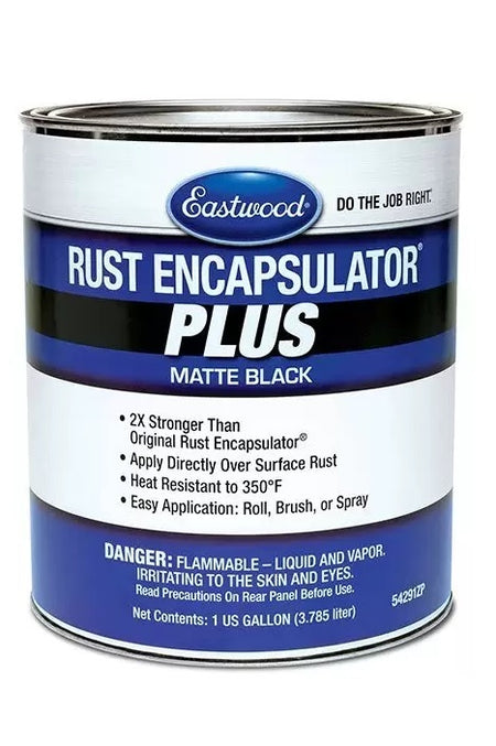 Eastwood Rust Encapsulator Plus Paint - Matte Black - 1 Gallon Can