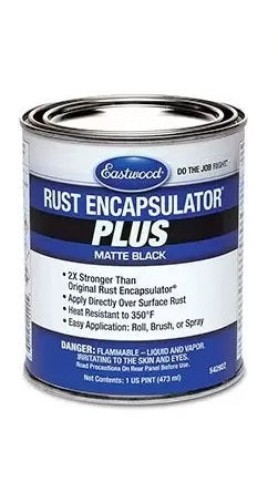 Eastwood Rust Encapsulator Plus Paint - Matte Black - 1 Pt. Can
