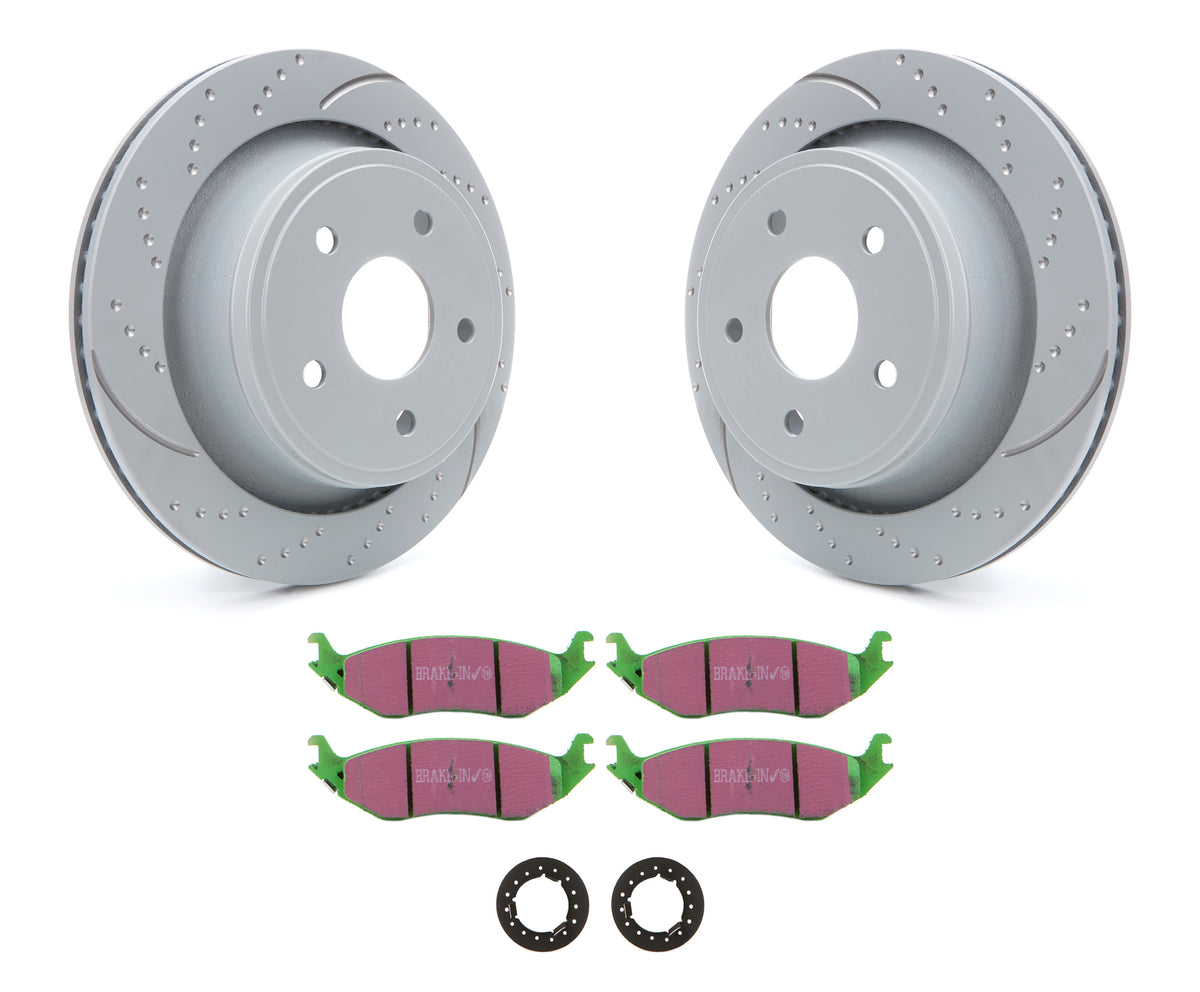 EBC GD Sport Rear Directional Brake Rotor and Pad Kit - Mopar 2002-24