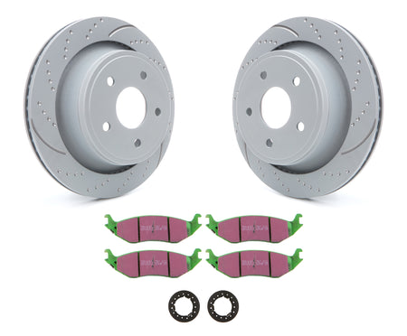 EBC GD Sport Rear Directional Brake Rotor and Pad Kit - Mopar 2002-24