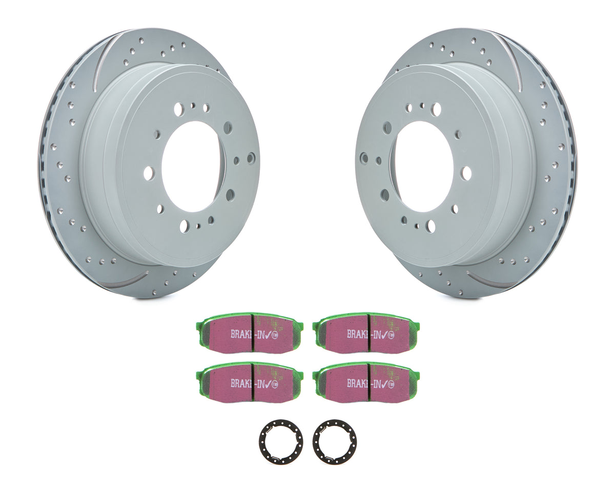 EBC GD Sport Rear Directional Brake Rotor and Pad Kit - Lexus 2008-24 / Toyota 2007-22 S3KR1108
