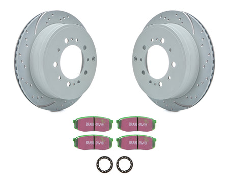 EBC GD Sport Rear Directional Brake Rotor and Pad Kit - Lexus 2008-24 / Toyota 2007-22 S3KR1108