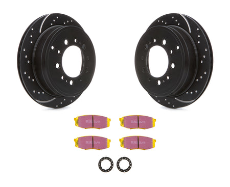 EBC GD Sport Rear Directional Brake Rotor and Pad Kit - Lexus 2008-24 / Toyota 2007-22 S5KR1280