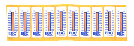 EBC Adhesive Strips Brake Temperature Indicator (10 Pack)