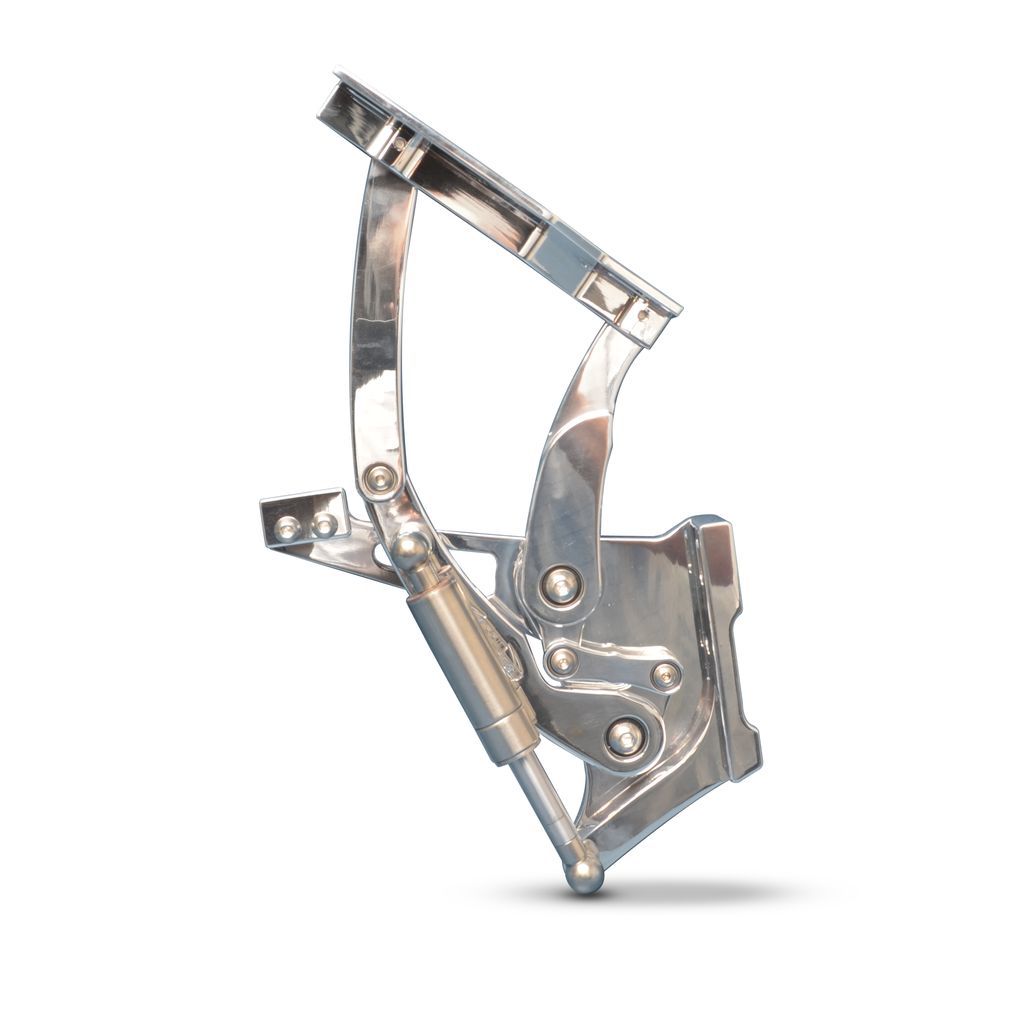 Eddie Motorsports Billet Aluminum Hood Hinge - Polished - GM Fullsize Car 1957