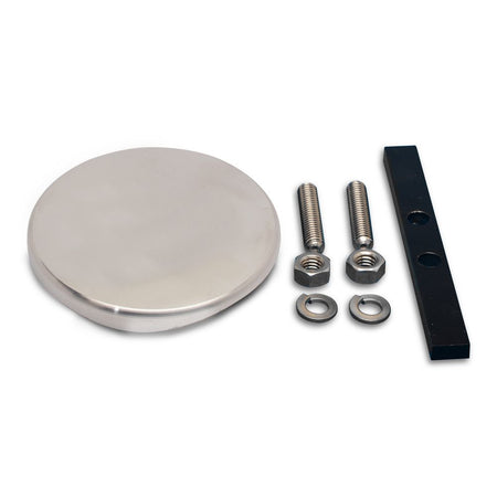 Eddie Motorsports Billet Aluminum Filler Neck Cover - Smooth - Polished - GM Fullsize Truck 1967-72
