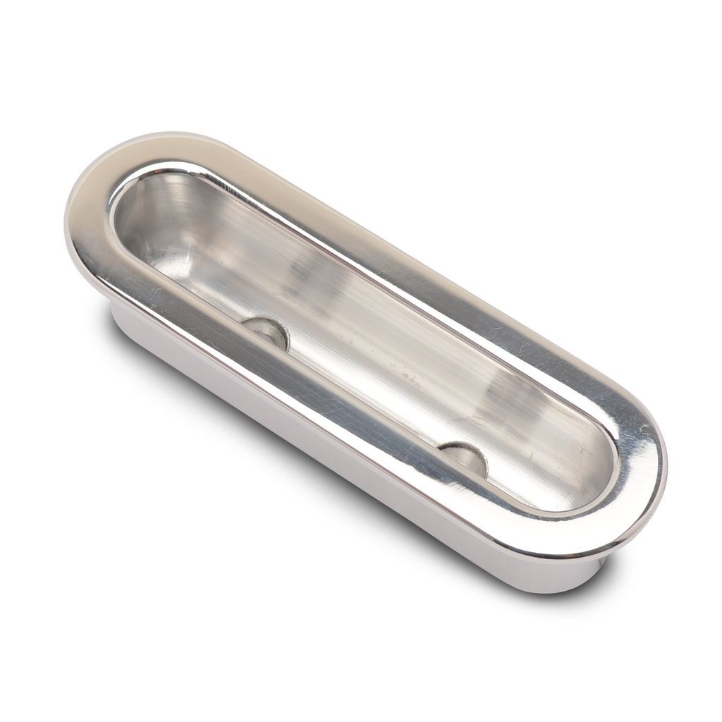 Eddie Motorsports Billet Aluminum Interior Door Grab Handle - 1 in Recessed - Polished