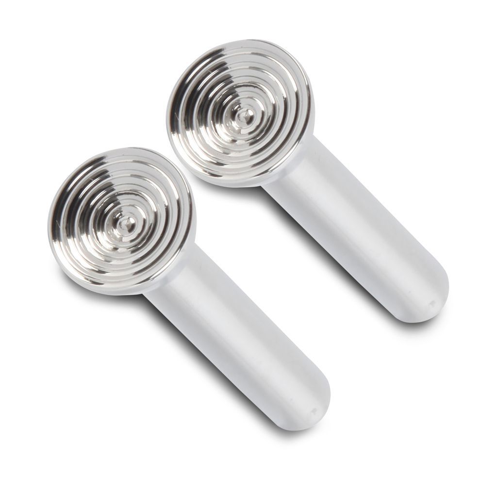 Eddie Motorsports Billet Aluminum OEM Style Door Lock Knobs - 10-24 in Thread - Polished (Pair)