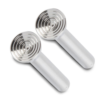 Eddie Motorsports Billet Aluminum OEM Style Door Lock Knobs - 10-24 in Thread - Polished (Pair)