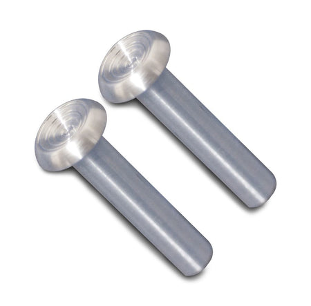 Eddie Motorsports Billet Aluminum OEM Style Door Lock Knobs - 10-24 in Thread - Machined - GM Style (Pair)