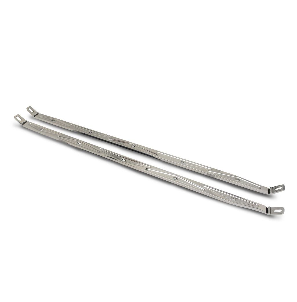 Eddie Motorsports Billet Aluminum Hood Support - Polished - Chevy Fullsize Car 1955-57 (Pair)
