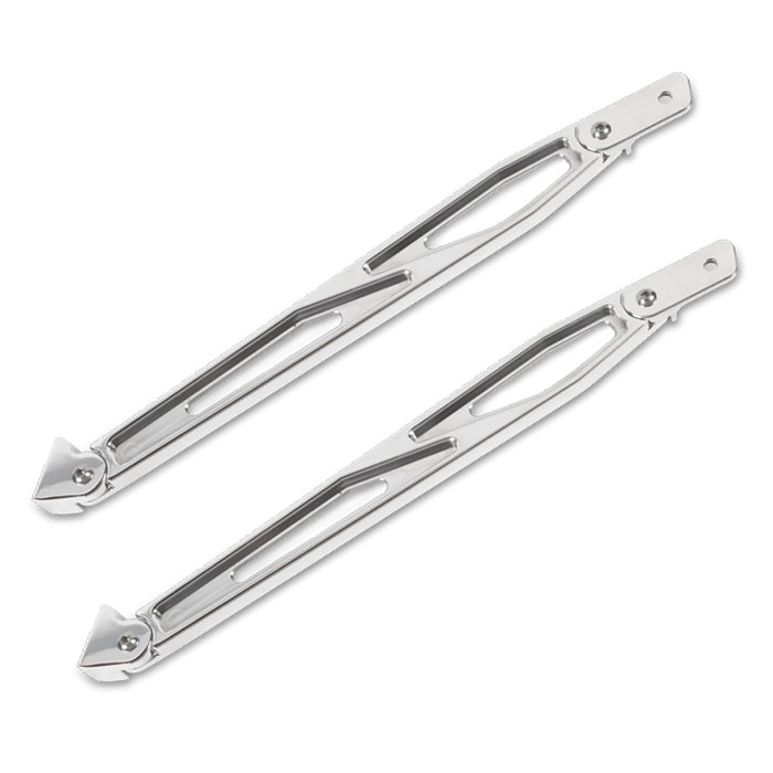 Eddie Motorsports Billet Aluminum Front Fender Brace - Right Side - Polished - Polished (Pair)
