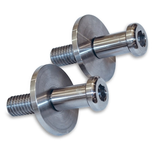 Eddie Motorsports Stainless Door Latch Striker - 7/16-14 in Thread - Machined - GM Style (Pair)
