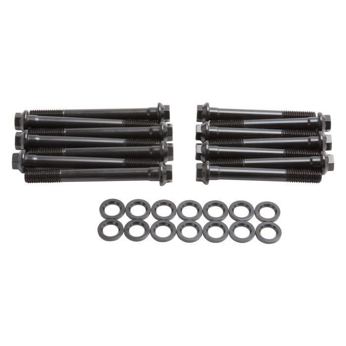 Edelbrock E-Series Hex Head Chromoly Cylinder Head Bolt Kit - Black Oxide - Jeep Inline-6